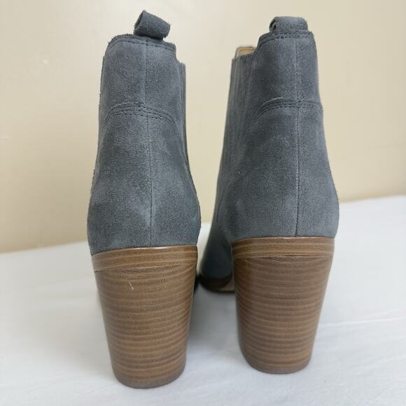 Marc Fisher Women's Gadri Western Pointed Toe Suede Ankle Boots Gray Size 10M - Picture 7 of 11